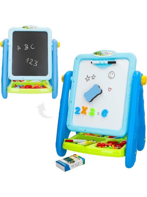 Quadro magnético 2 em 1 c/números e letras good idea - Kiabi