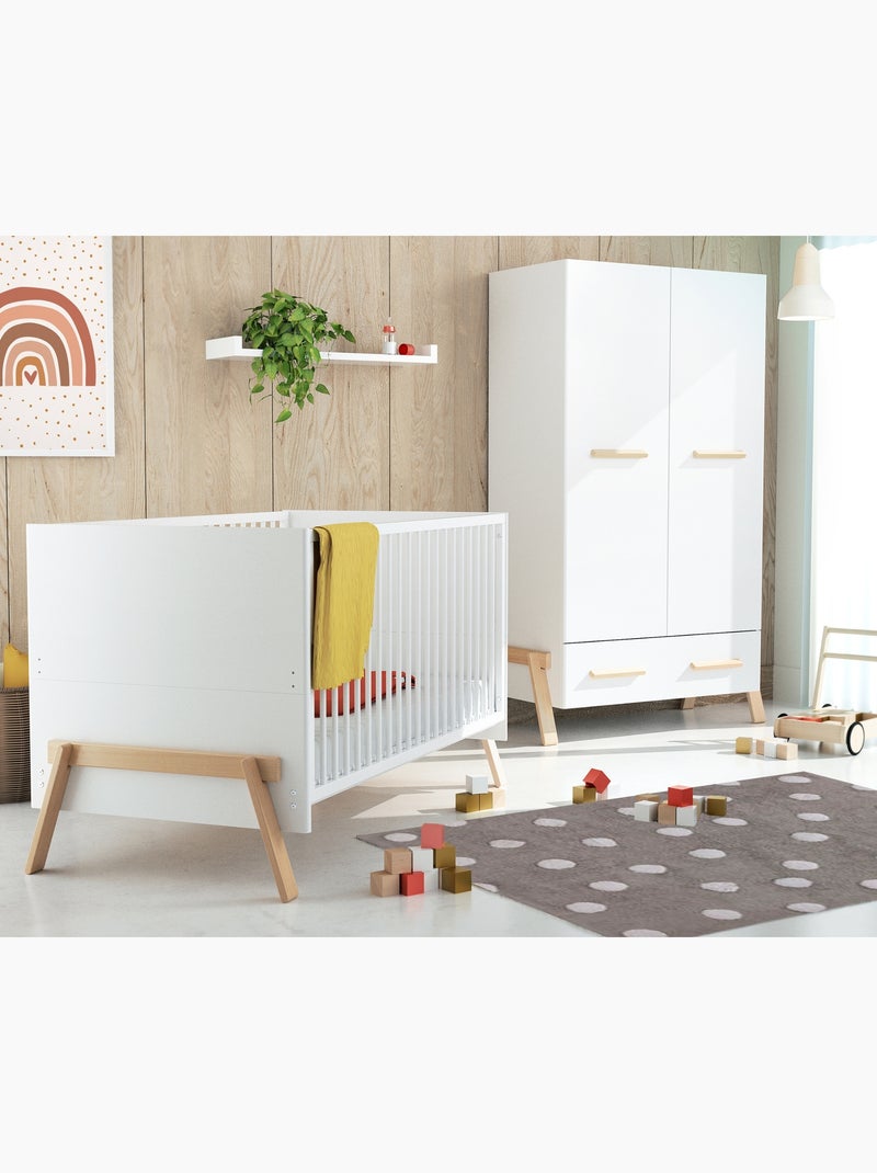Quarto grande canaille 3 gavetas Bege/Branco - Kiabi