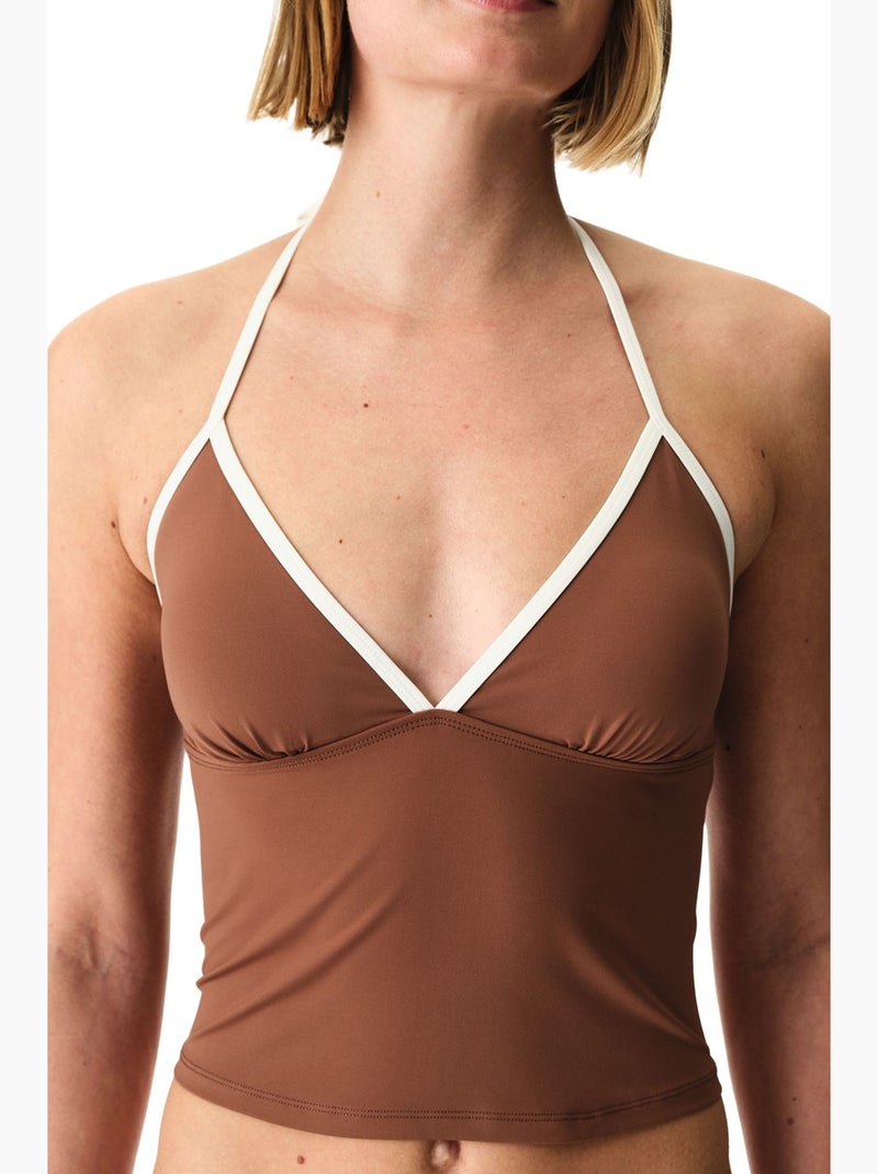 Quick dry fiona top tankini bikini penti Castanho - Kiabi