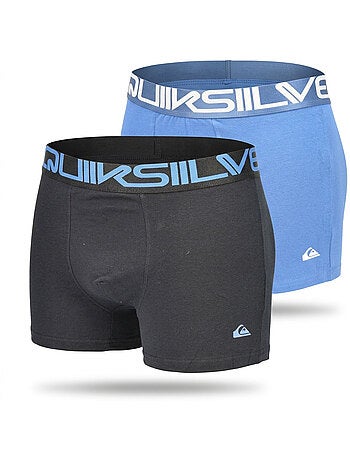 Quiksilver – Pack 2 Cuecas Boxer Homem Conforto Algodão Stretch