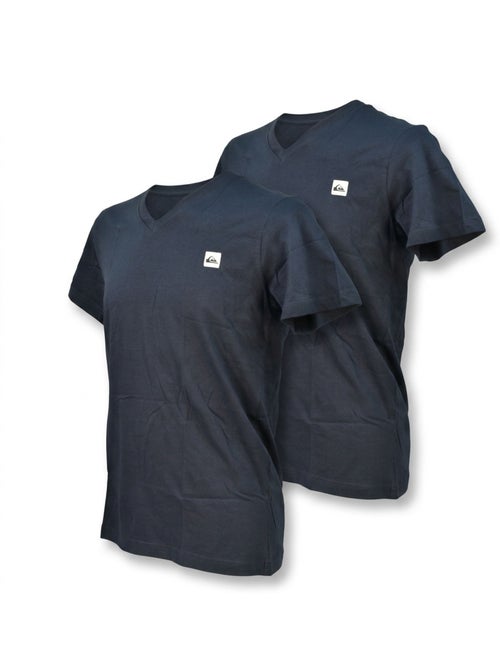 Quiksilver Pack de 2 T-Shirts Homem 100% Algodão Decote Redondo ou V - Kiabi Quiksilver Pack de 2 T-Shirts Homem 100% Algodão Decote Redondo ou V - Kiabi