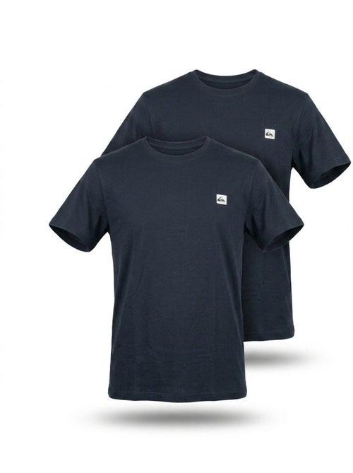 Quiksilver Pack de 2 T-Shirts Homem 100% Algodão Decote Redondo ou V - Kiabi Quiksilver Pack de 2 T-Shirts Homem 100% Algodão Decote Redondo ou V - Kiabi