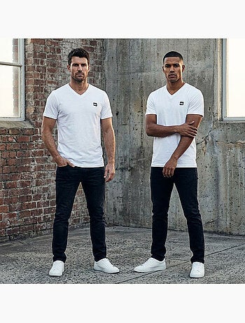Quiksilver Pack de 2 T-Shirts Homem 100% Algodão Decote Redondo ou V