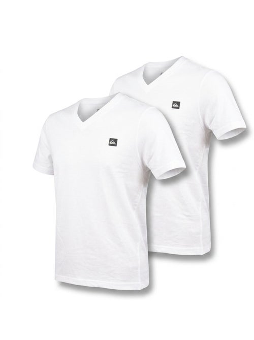Quiksilver Pack de 2 T-Shirts Homem 100% Algodão Decote Redondo ou V - Kiabi Quiksilver Pack de 2 T-Shirts Homem 100% Algodão Decote Redondo ou V - Kiabi