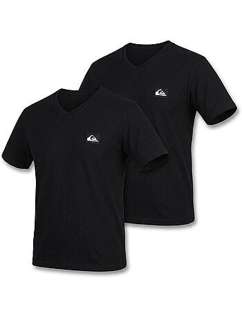 Quiksilver Pack de 2 T-Shirts Homem 100% Algodão Decote Redondo ou V