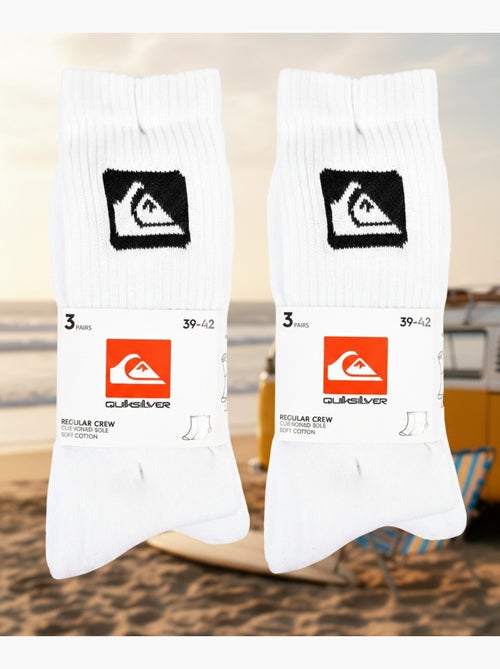 Quiksilver Pack de Meias Homem Crew 6 Pares Desportivas Acolchoadas - Kiabi Quiksilver Pack de Meias Homem Crew 6 Pares Desportivas Acolchoadas - Kiabi