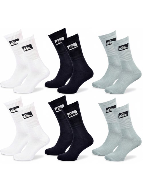 Quiksilver Pack de Meias Homem Crew 6 Pares Desportivas Acolchoadas - Kiabi Quiksilver Pack de Meias Homem Crew 6 Pares Desportivas Acolchoadas - Kiabi