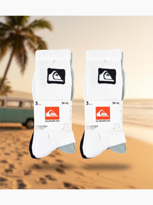 Quiksilver Pack de Meias Homem Crew 6 Pares Desportivas Acolchoadas - Kiabi Quiksilver Pack de Meias Homem Crew 6 Pares Desportivas Acolchoadas - Kiabi