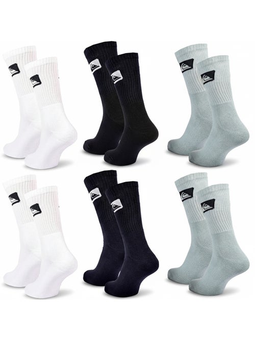 Quiksilver Pack de Meias Homem Crew 6 Pares Desportivas Acolchoadas - Kiabi Quiksilver Pack de Meias Homem Crew 6 Pares Desportivas Acolchoadas - Kiabi
