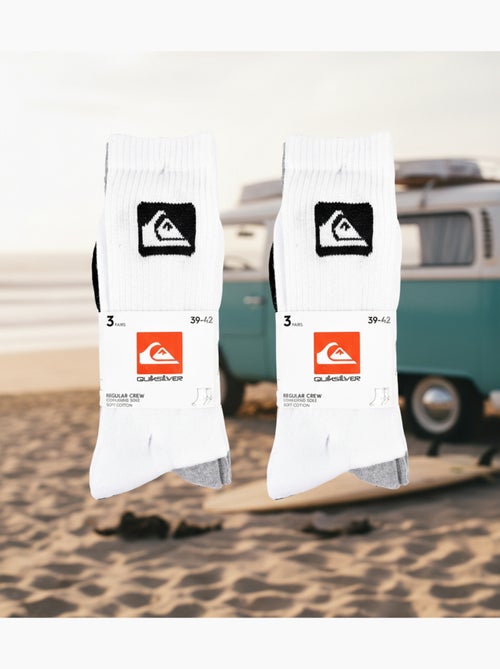Quiksilver Pack de Meias Homem Crew 6 Pares Desportivas Acolchoadas - Kiabi Quiksilver Pack de Meias Homem Crew 6 Pares Desportivas Acolchoadas - Kiabi