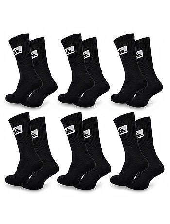 Quiksilver Pack de Meias Homem Crew 6 Pares Desportivas Acolchoadas