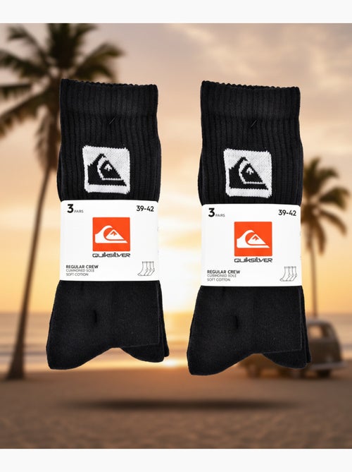 Quiksilver Pack de Meias Homem Crew 6 Pares Desportivas Acolchoadas - Kiabi Quiksilver Pack de Meias Homem Crew 6 Pares Desportivas Acolchoadas - Kiabi
