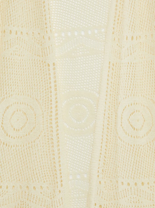 Quimono comprido de croché 'JDY' - Kiabi