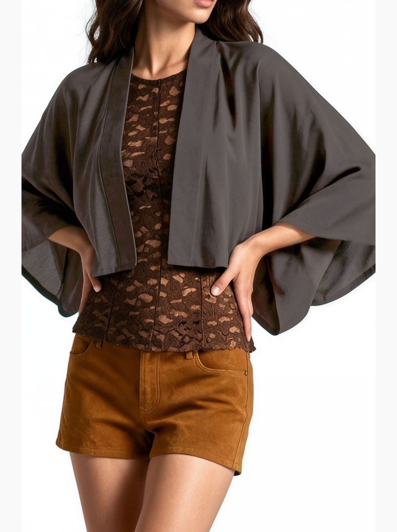 Quimono feminino busem Preto - Kiabi