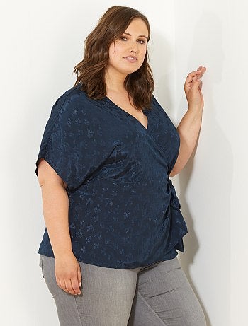 Quimono fluido com efeito acetinado - Kiabi