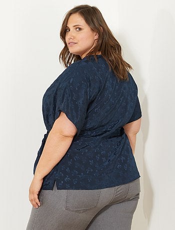 Quimono fluido com efeito acetinado - Kiabi