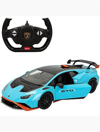 Rastar carro com controle remoto lamborghini huracán sto com luzes 1:14