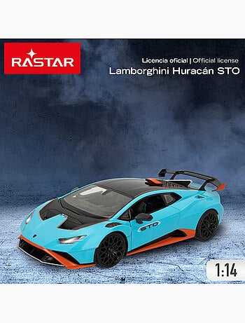 Rastar carro com controle remoto lamborghini huracán sto com luzes 1:14