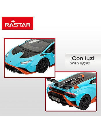 Rastar carro com controle remoto lamborghini huracán sto com luzes 1:14