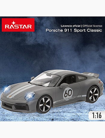 Rastar carro controle remoto porsche 911 sport classic 1:16 c/luz