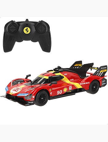Rastar carro de controle remoto ferrari 499p 50 le mans hypercar 1:24