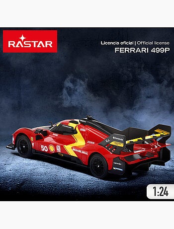 Rastar carro de controle remoto ferrari 499p 50 le mans hypercar 1:24