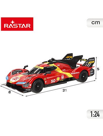 Rastar carro de controle remoto ferrari 499p 50 le mans hypercar 1:24