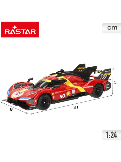Rastar carro de controle remoto ferrari 499p 50 le mans hypercar 1:24 - Kiabi Rastar carro de controle remoto ferrari 499p 50 le mans hypercar 1:24 - Kiabi