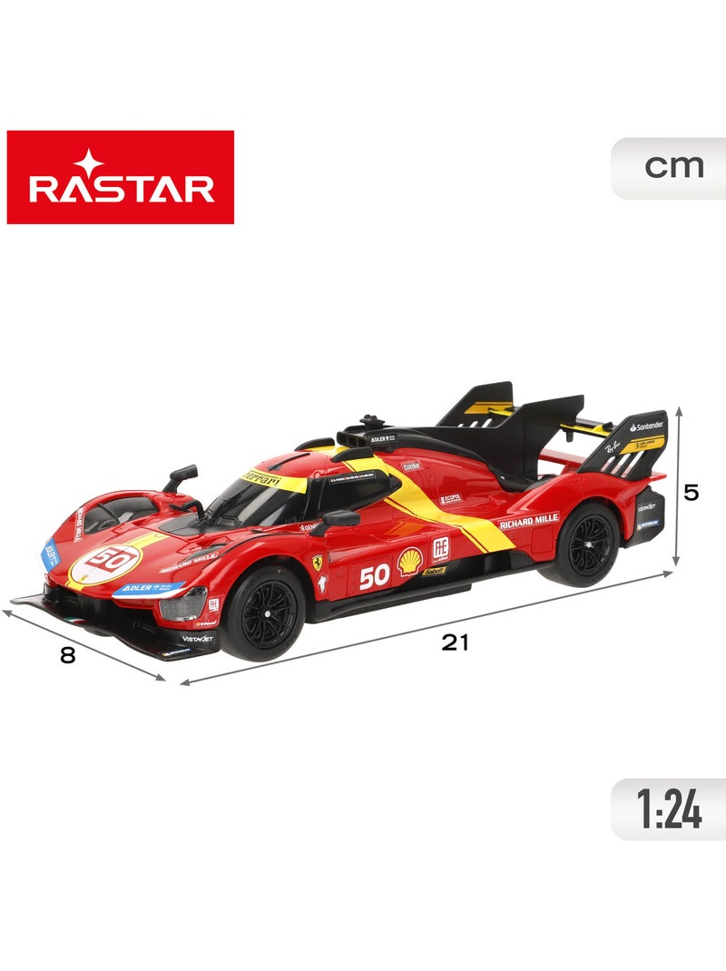 Rastar carro de controle remoto ferrari 499p 50 le mans hypercar 1:24 N/D - Kiabi