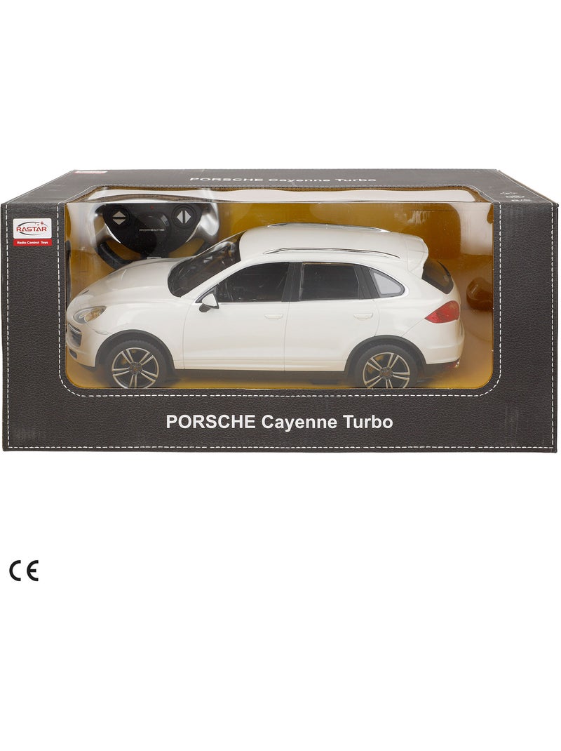 Rastar carro de controle remoto porsche cayenne turbo branco 1:14 N/D - Kiabi