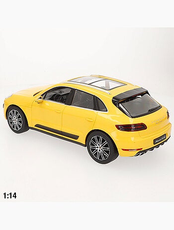 Rastar carro de controle remoto porsche macan turbo amarelo 1:14