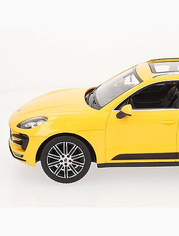 Rastar carro de controle remoto porsche macan turbo amarelo 1:14
