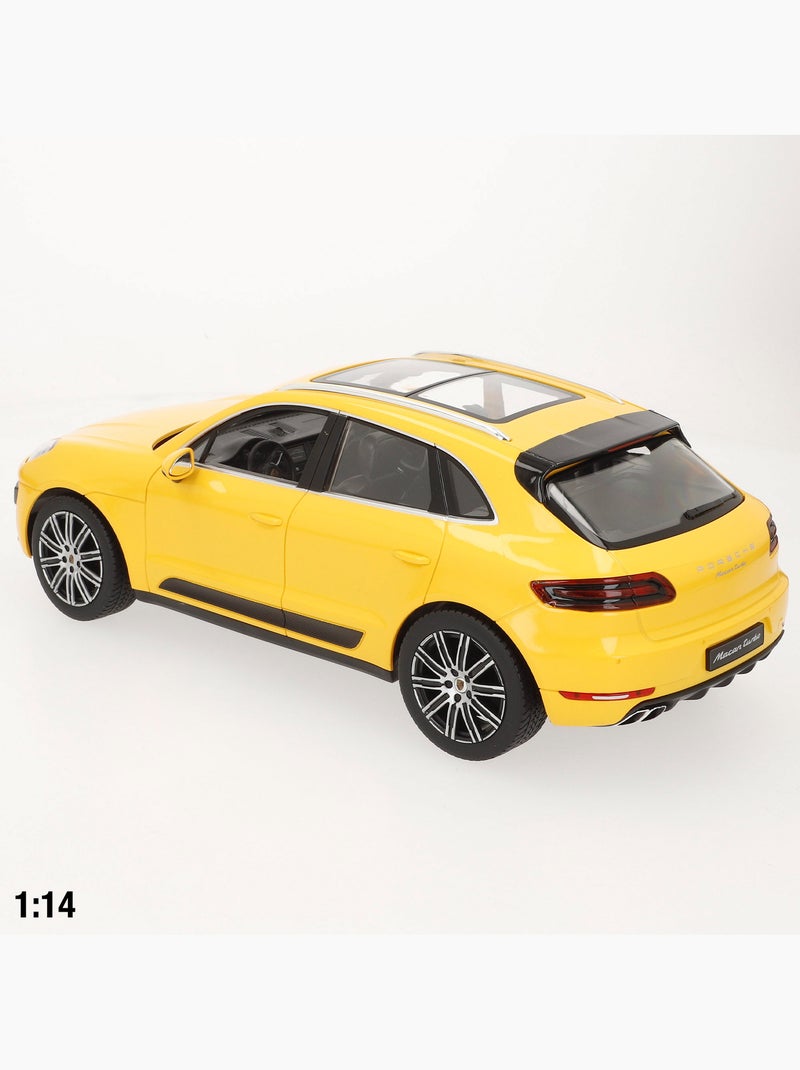 Rastar carro de controle remoto porsche macan turbo amarelo 1:14 N/D - Kiabi