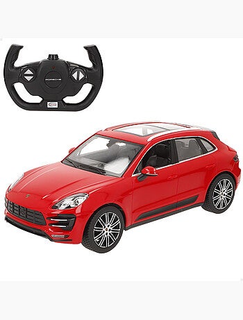 Rastar carro de controle remoto porsche macan turbo vermelho 1:14