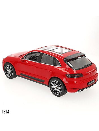 Rastar carro de controle remoto porsche macan turbo vermelho 1:14