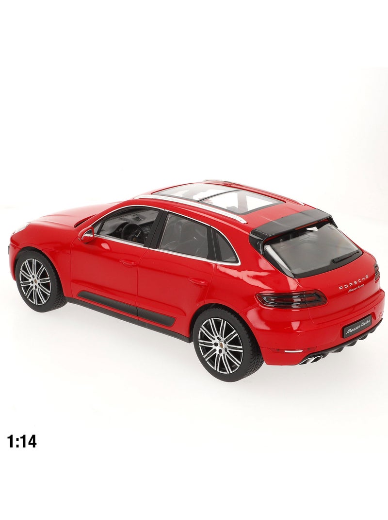 Rastar carro de controle remoto porsche macan turbo vermelho 1:14 N/D - Kiabi