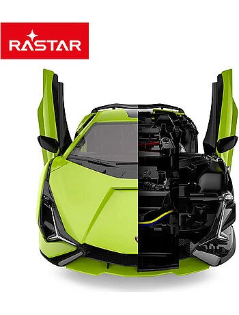Rastar carro de controlo remoto e kit de modelo lamborghini sian 1:18