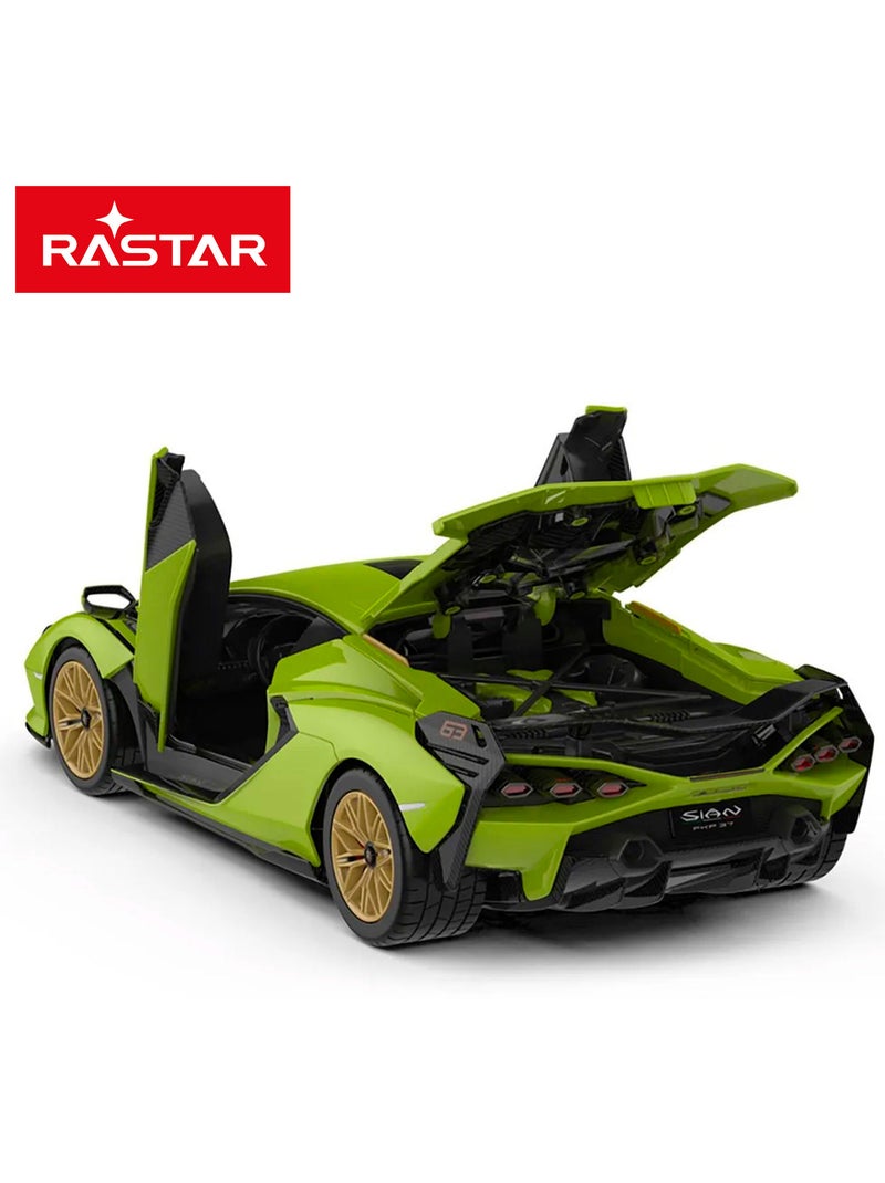 Rastar carro de controlo remoto e kit de modelo lamborghini sian 1:18 N/D - Kiabi