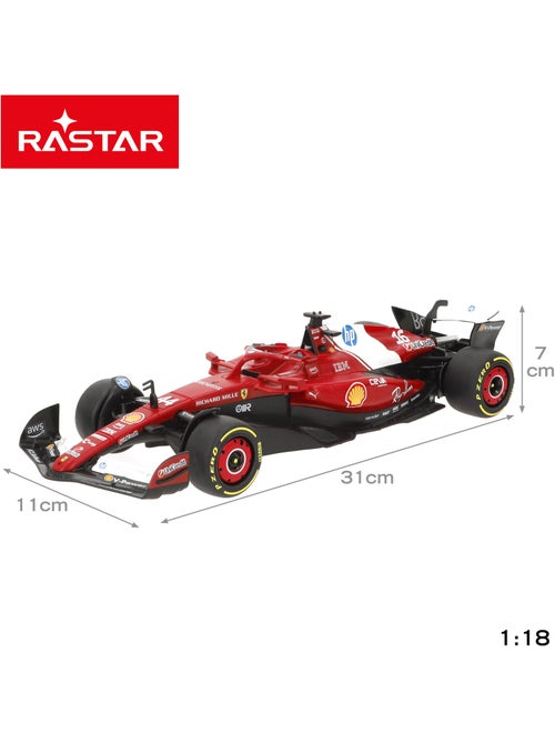 Rastar carro de radiocontrolo com licença oficial da ferrari sf-25, escala 1:18 - Kiabi