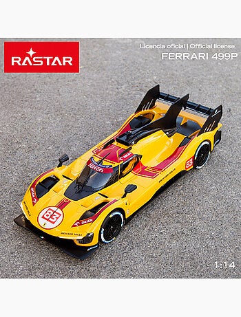 Rastar ferrari 499p carro nº 83 com controle remoto, escala 1:14