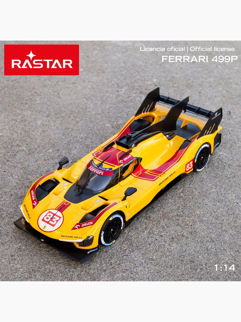 Rastar ferrari 499p carro nº 83 com controle remoto, escala 1:14 N/D - Kiabi
