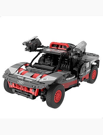 Rastar modelo de carro para montar dakar '24 audi rs q e-tron (sainz) 1:14