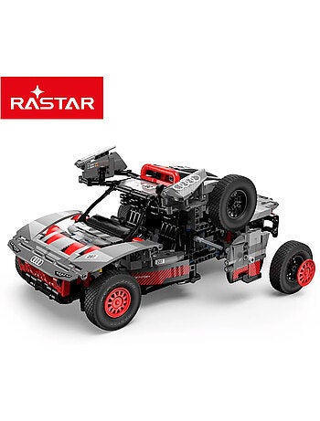 Rastar modelo de carro para montar dakar '24 audi rs q e-tron (sainz) 1:14