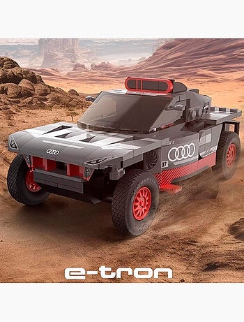 Rastar modelo de carro para montar dakar '24 audi rs q e-tron (sainz) 1:30