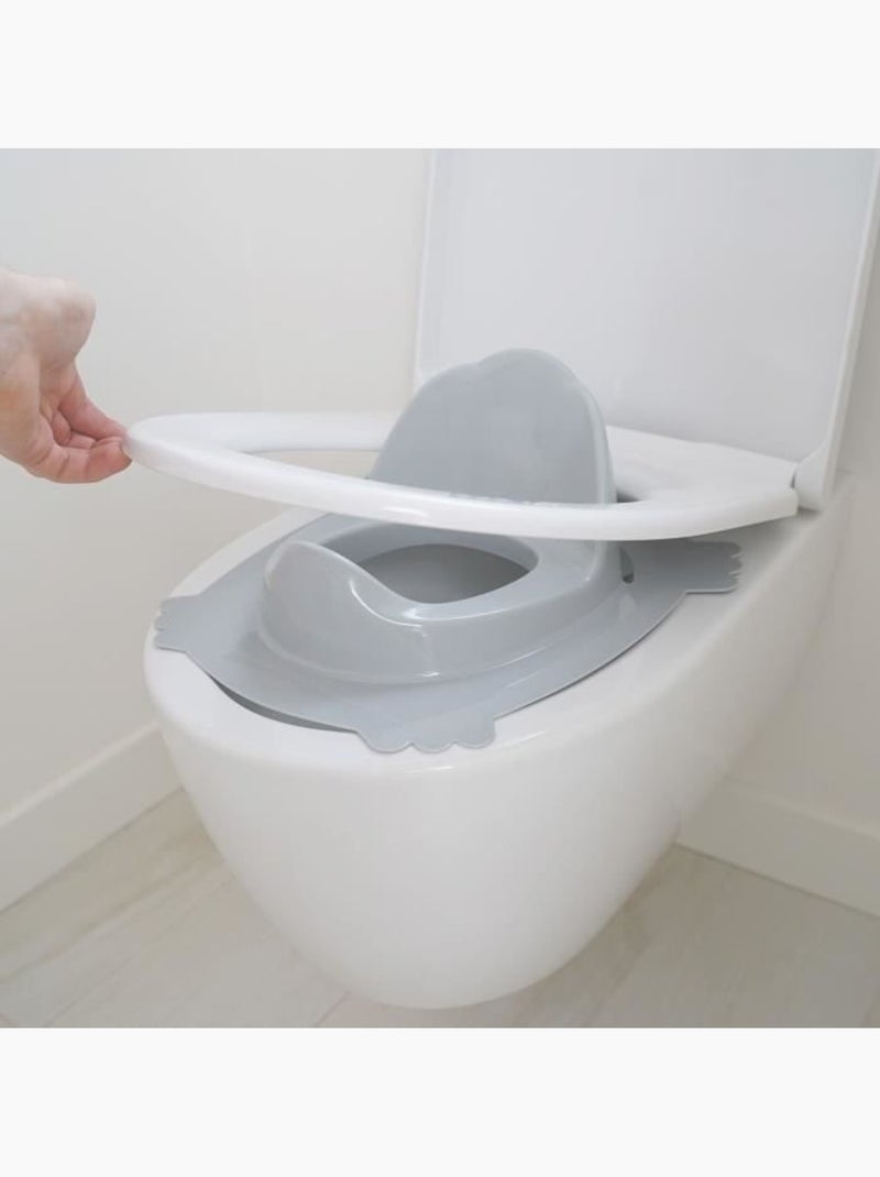 Redutor de sanita luxe thermobaby com costas altas antirrespingo Cinza - Kiabi