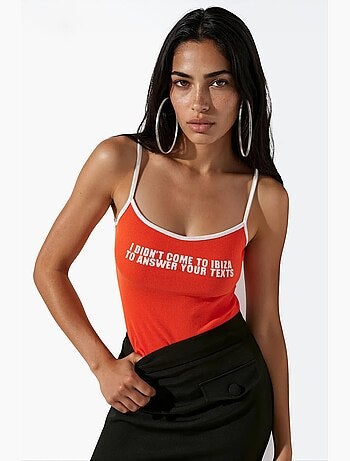 Regata camisola ajustada estampada busem