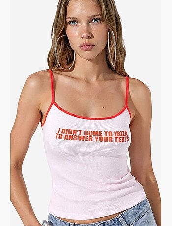 Regata camisola ajustada estampada busem