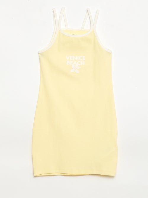 Regata de alças finas com detalhe no peito - Kiabi