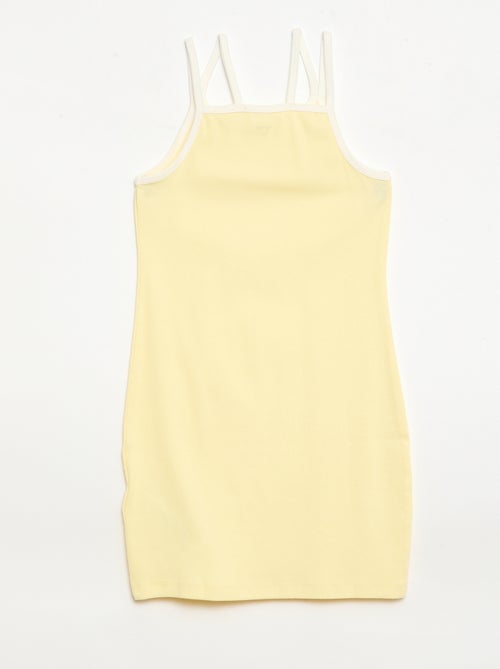 Regata de alças finas com detalhe no peito - Kiabi