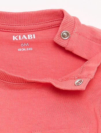 Regata em jersey de algodão com bolso no peito